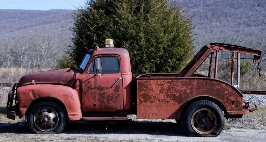 old tow truck